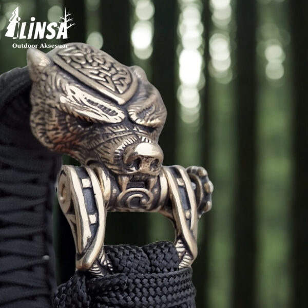 Kral Kobra Örgü Leopar Tokalı Paracord Bileklik - Görsel 4