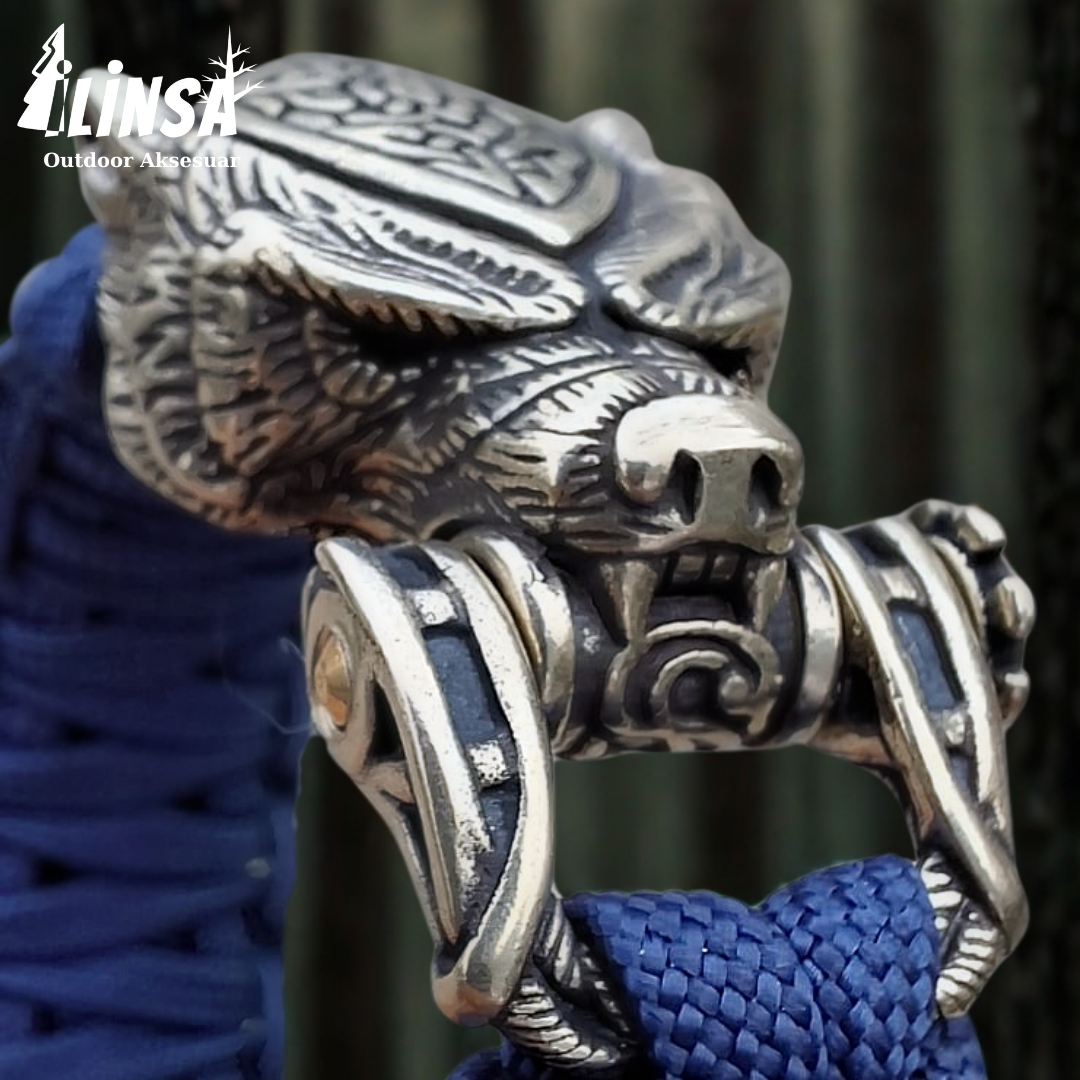 Leopar Bileklik Pirinç & Paracord Type III - Görsel 4