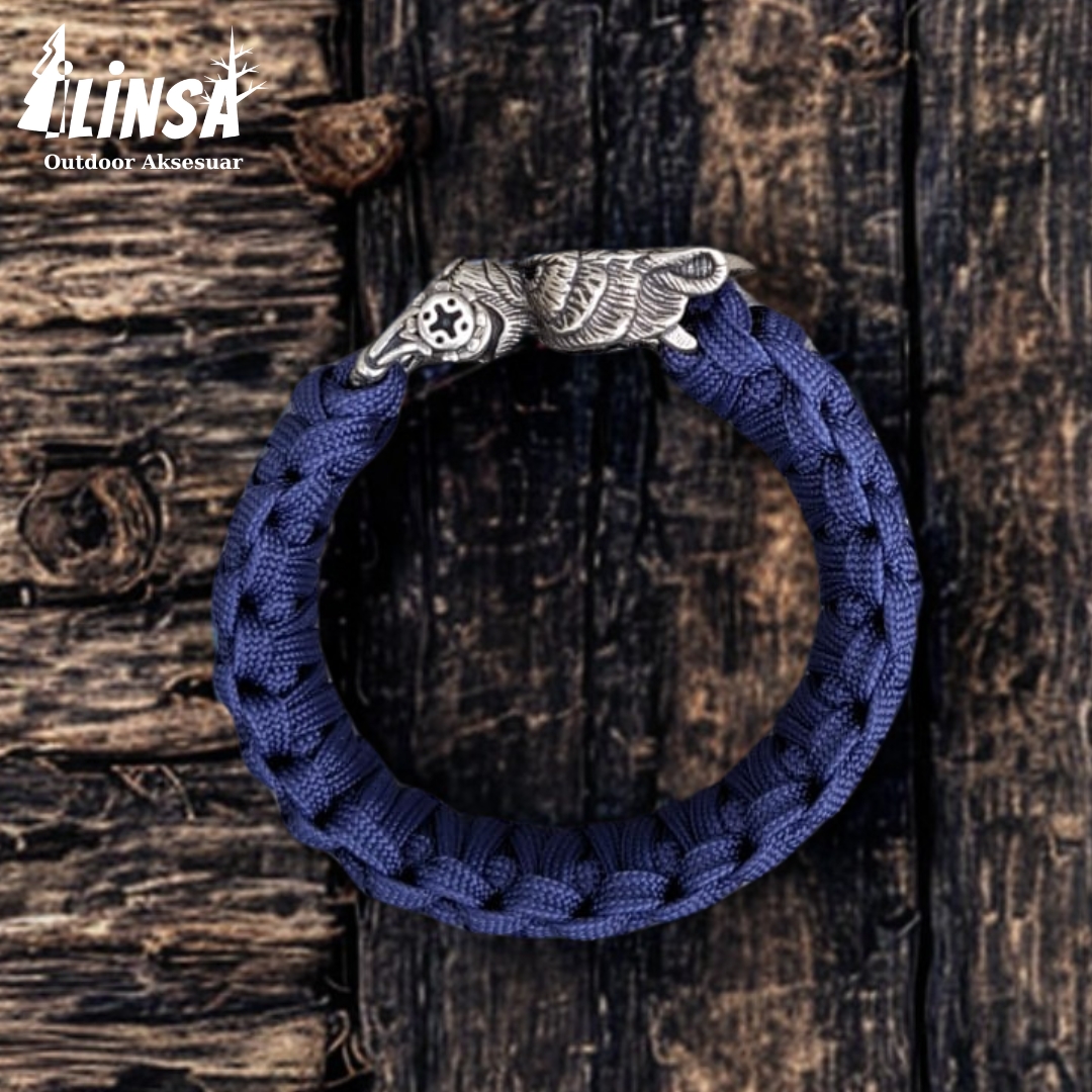 Leopar Bileklik Pirinç & Paracord Type III - Görsel 3