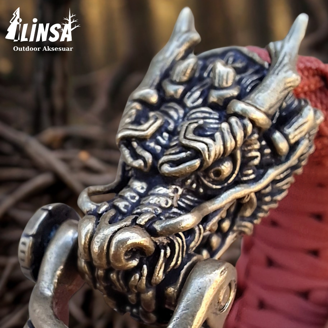 Ejderha Bileklik Pirinç & Paracord Type III - Görsel 2