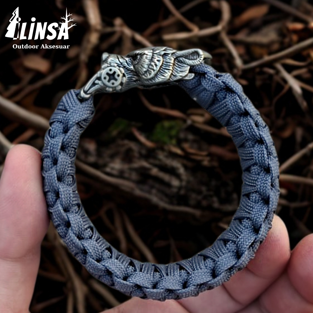 Leopar Bileklik Pirinç & Paracord Type III - Görsel 3