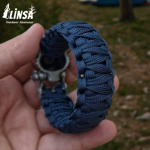 Kral Kobra Desen Kaplan Tokalı Paracord Bileklik - Görsel 5