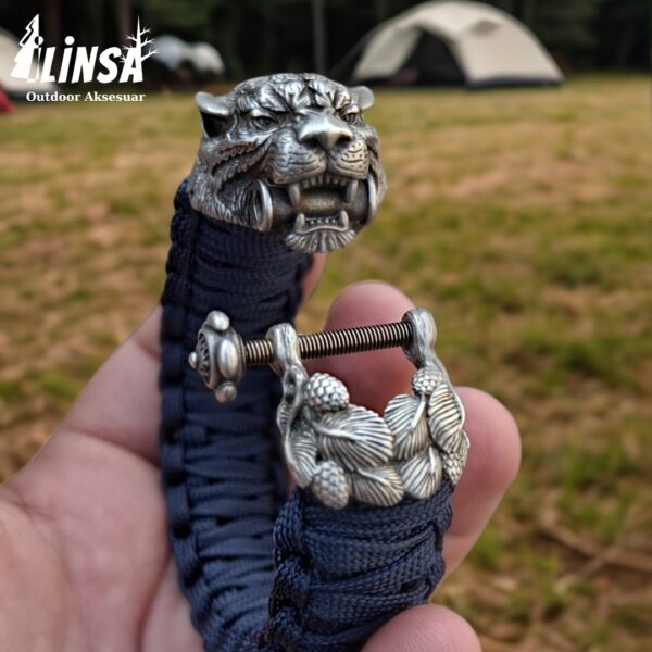 Kral Kobra Desen Kaplan Tokalı Paracord Bileklik - Görsel 3