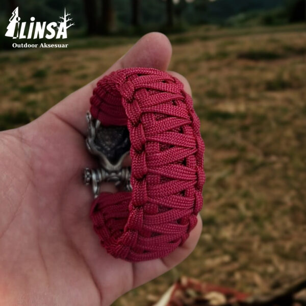Kral Kobra Örgü Leopar Tokalı Paracord Bileklik V3 - Görsel 2