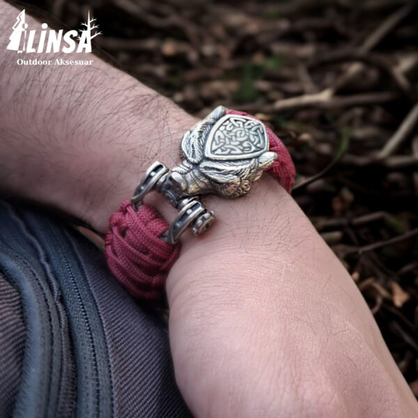 Kral Kobra Örgü Leopar Tokalı Paracord Bileklik V3 - Görsel 3