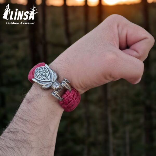 Kral Kobra Örgü Leopar Tokalı Paracord Bileklik V3 - Görsel 4