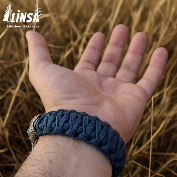 Kral Kobra Örgü Kurt Tokalı Paracord Bileklik V2 - Görsel 6