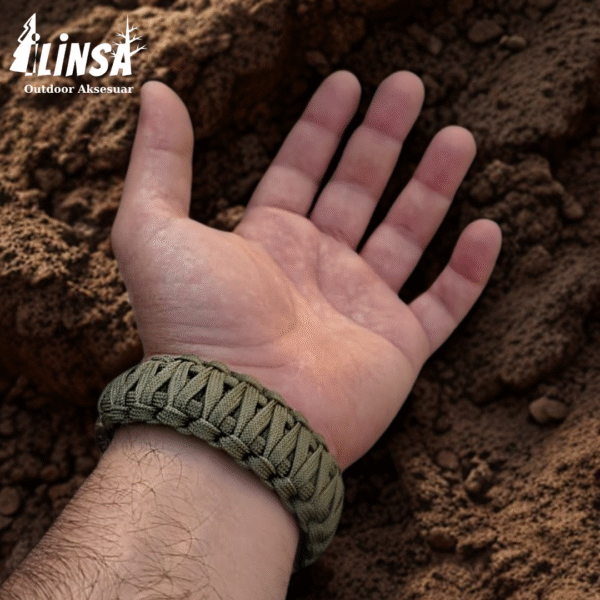 Kral Kobra Örgü Leopar Tokalı Paracord Bileklik V6 - Görsel 3