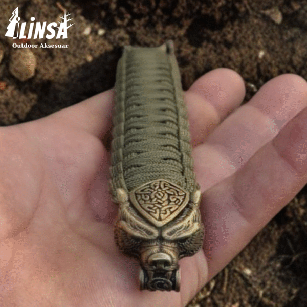 Kral Kobra Örgü Leopar Tokalı Paracord Bileklik V6 - Görsel 6
