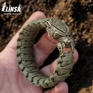 Kral Kobra Örgü Leopar Tokalı Paracord Bileklik V6