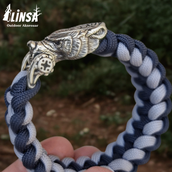Leopar Tokalı Paracord Bileklik V5 - Görsel 3