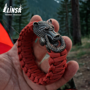 Vahşi Ayı Tokalı Paracord Bileklik V2