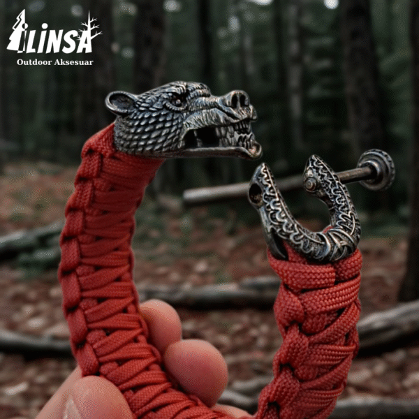 Vahşi Ayı Tokalı Paracord Bileklik V2 - Görsel 2