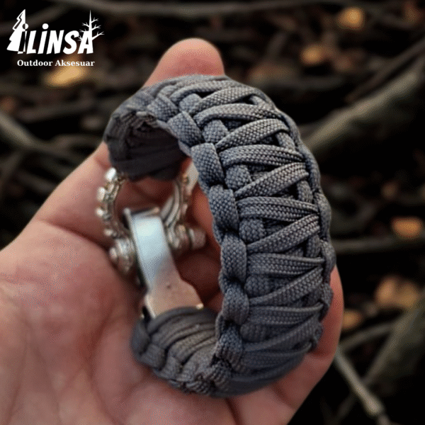 Sparta Ayarlanabilir Tokalı Paracord Bileklik - Görsel 2
