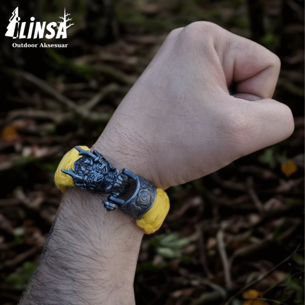 Ejderha Tokalı Paracord Bileklik - Görsel 5