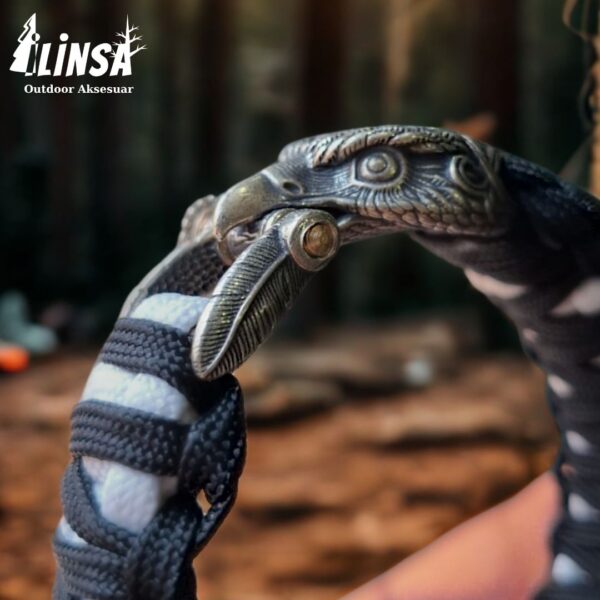 Kral Kobra Örgü Kartal Tokalı Paracord Bileklik V2 - Görsel 4