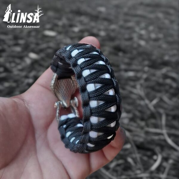 Kral Kobra Örgü Kartal Tokalı Paracord Bileklik V2 - Görsel 5