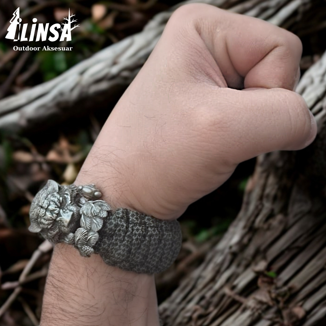 Kaplan Bileklik Pirinç & Paracord Type III - Görsel 4