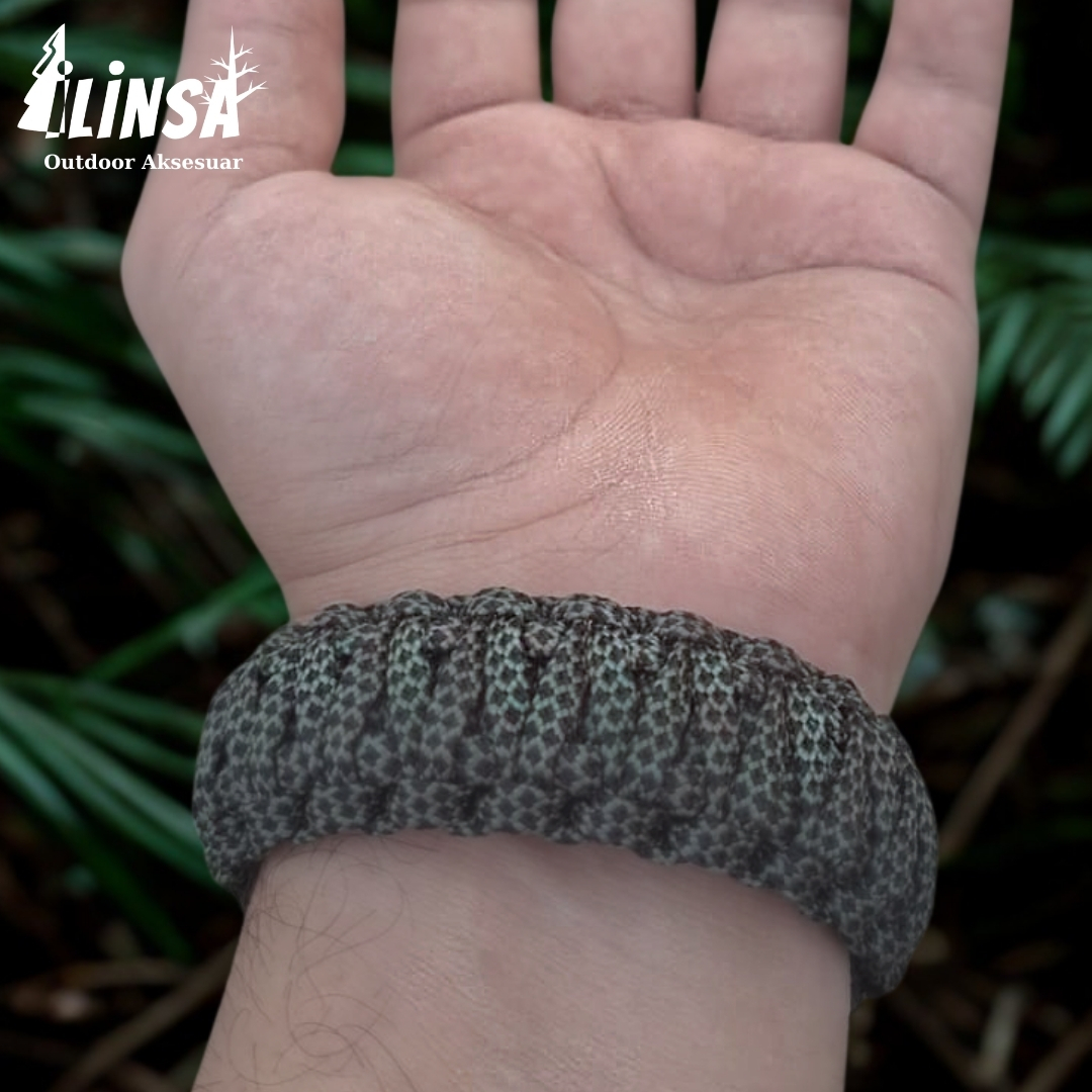 Kaplan Bileklik Pirinç & Paracord Type III - Görsel 5