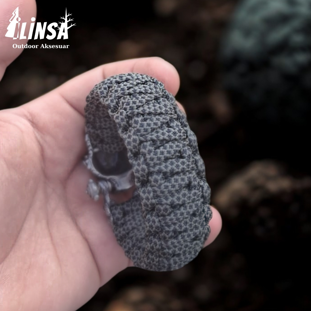 Kaplan Bileklik Pirinç & Paracord Type III - Görsel 2