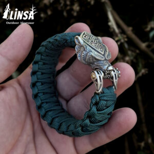 Leopar Bileklik Pirinç & Paracord Type III