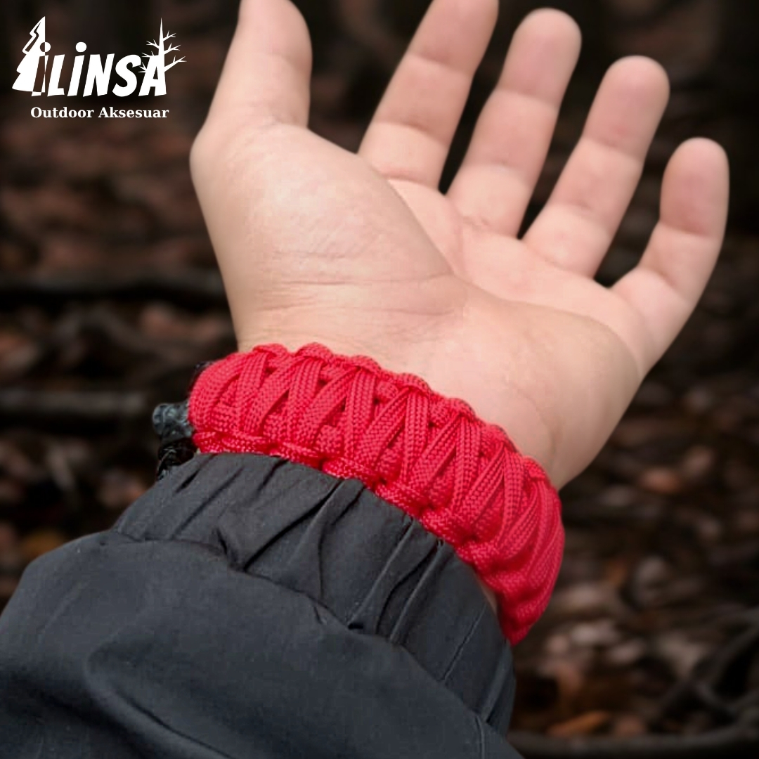 Leopar Bileklik Pirinç & Paracord Type III - Görsel 5