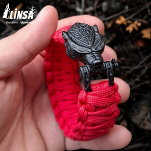 Leopar Bileklik Pirinç & Paracord Type III