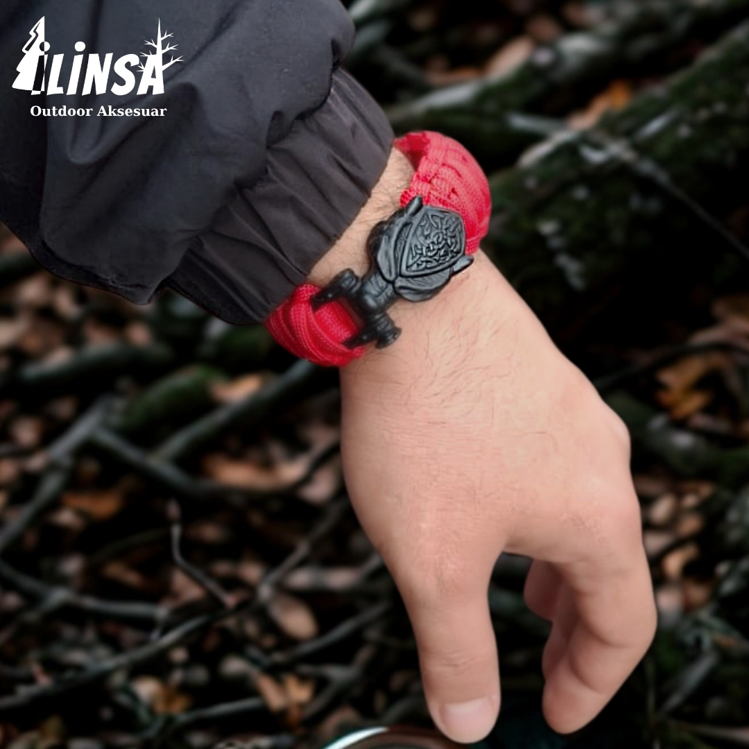 Leopar Bileklik Pirinç & Paracord Type III - Görsel 3