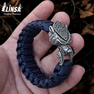 Leopar Bileklik Pirinç & Paracord Type III