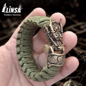 Ejderha Bileklik Pirinç & Paracord Type III