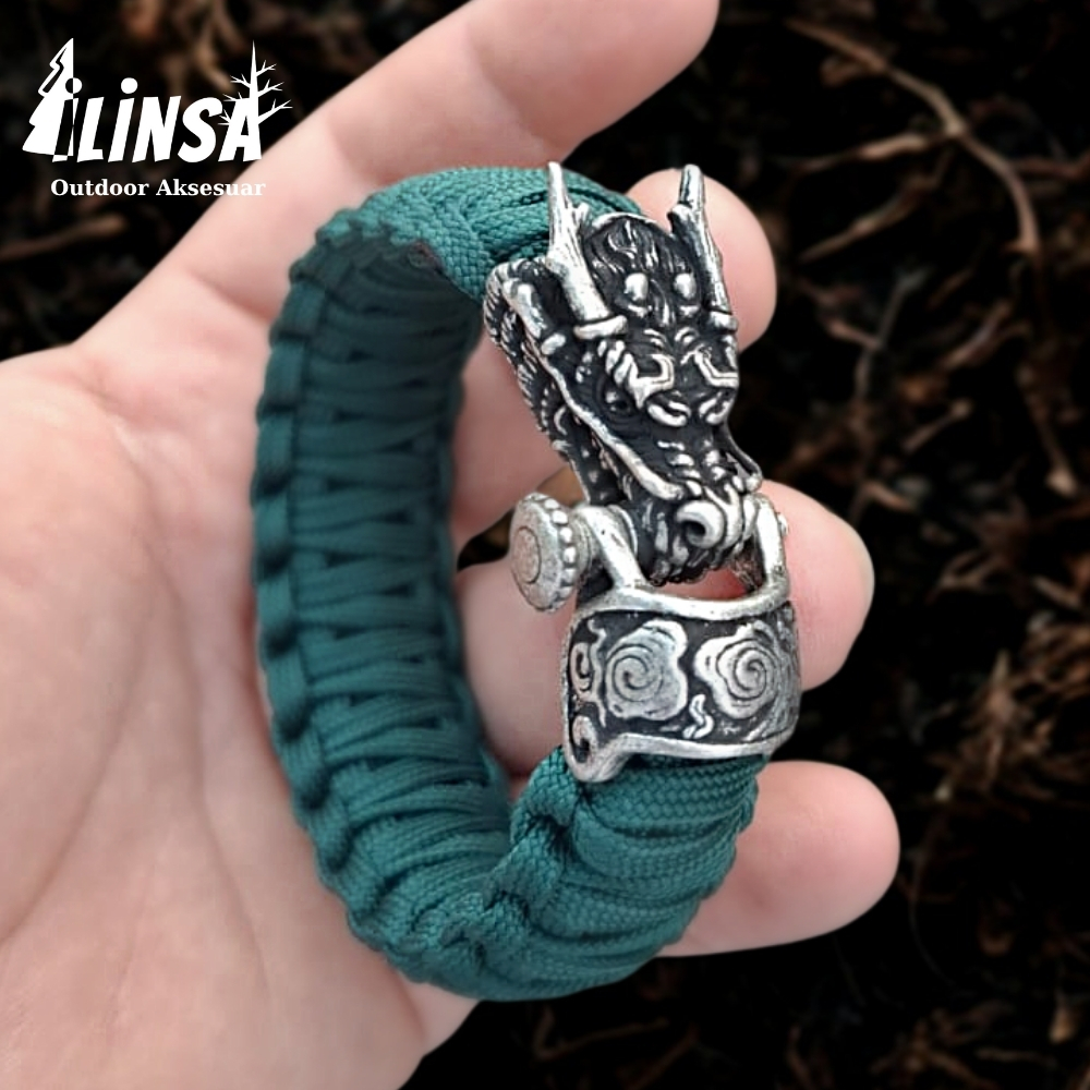 Ejderha Bileklik Pirinç & Paracord Type III