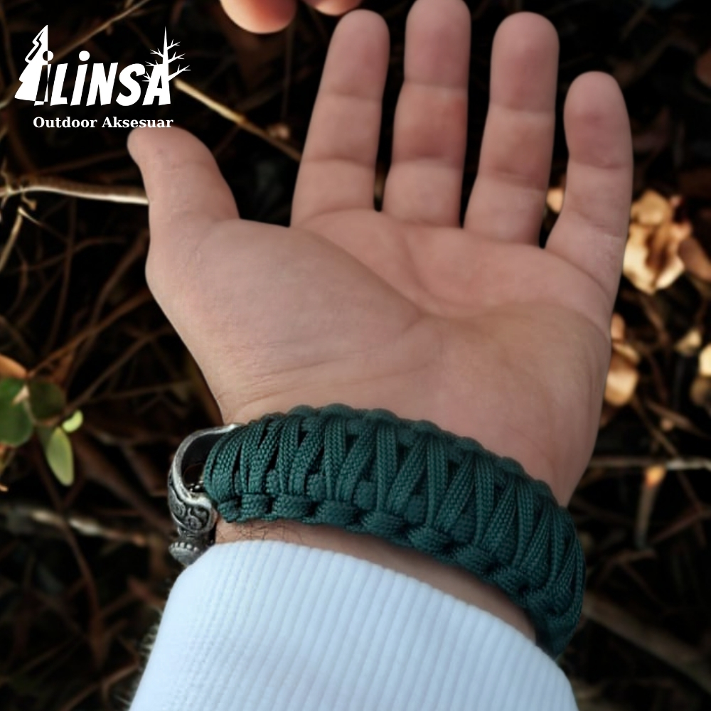 Ejderha Bileklik Pirinç & Paracord Type III - Görsel 6