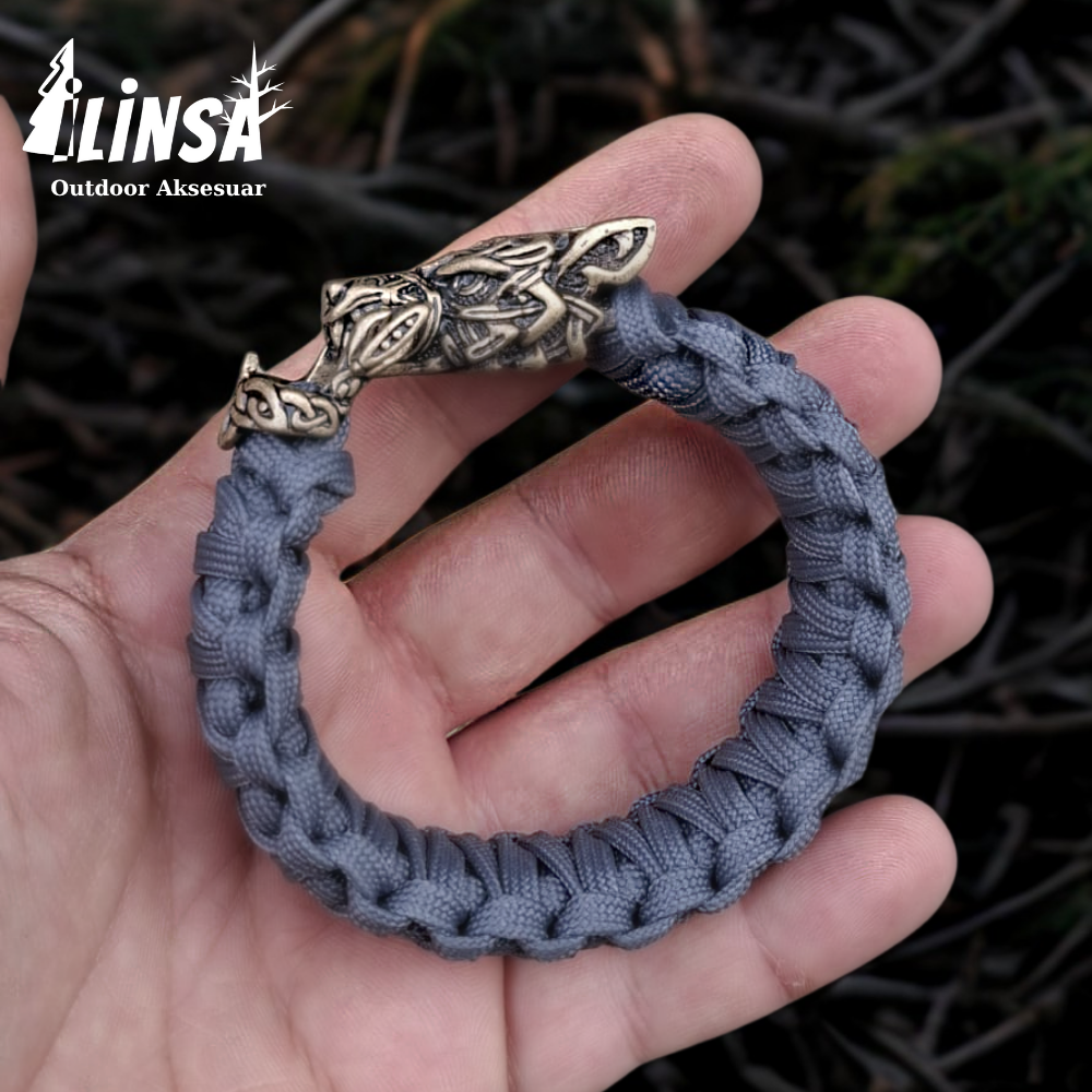 Kurt Bileklik Pirinç & Paracord Type III - Görsel 3