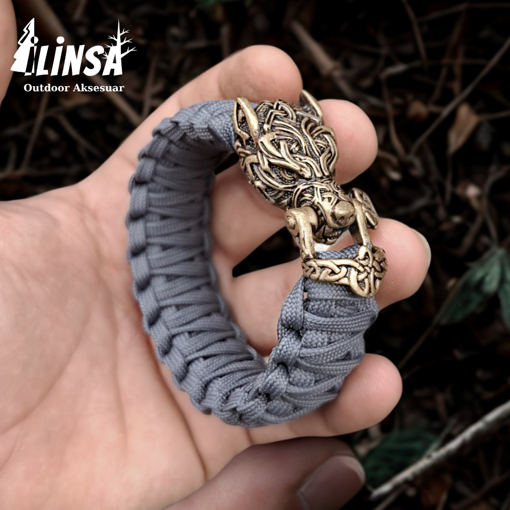 Kurt Bileklik Pirinç & Paracord Type III